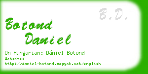 botond daniel business card
